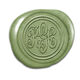 Double Circle Monogram Peel & Stick Wax Seals Image 3 of 11