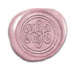 Double Circle Monogram Peel & Stick Wax Seals Image 5 of 11