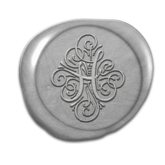 Ornate Initial Peel & Stick Wax Seals