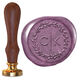 Modern Initials in Wreath Wax Seal Stamp Image 9 of 11