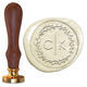 Modern Initials in Wreath Wax Seal Stamp Image 10 of 11