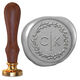 Modern Initials in Wreath Wax Seal Stamp Image 11 of 11