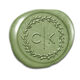 Modern Initials in Wreath Peel & Stick Wax Seals Image 3 of 11