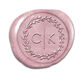 Modern Initials in Wreath Peel & Stick Wax Seals Image 4 of 11