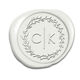Modern Initials in Wreath Peel & Stick Wax Seals Image 6 of 11