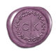Modern Initials in Wreath Peel & Stick Wax Seals Image 8 of 11