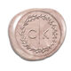 Modern Initials in Wreath Peel & Stick Wax Seals Image 9 of 11
