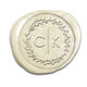Modern Initials in Wreath Peel & Stick Wax Seals Image 10 of 11