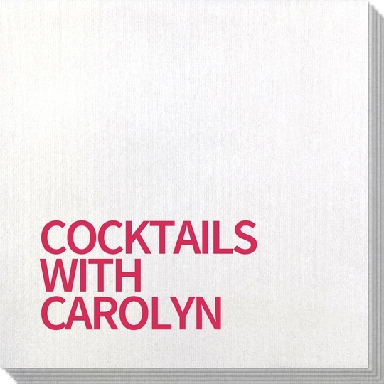 Create Your Own Headline Bamboo Luxe Napkins