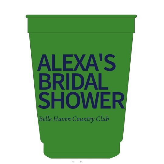 Create Your Own Headline Colored Shatterproof Cups