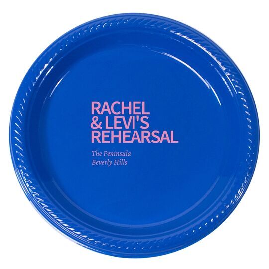 Create Your Own Headline Plastic Plates