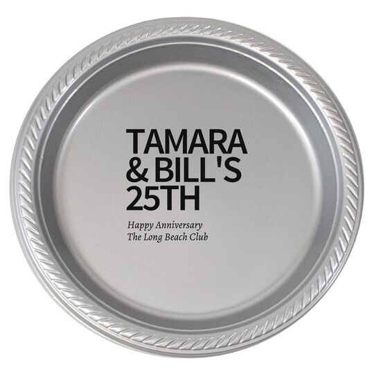 Create Your Own Headline Plastic Plates