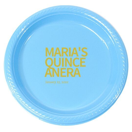 Create Your Own Headline Plastic Plates