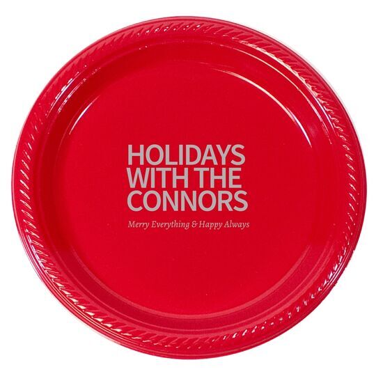 Create Your Own Headline Plastic Plates