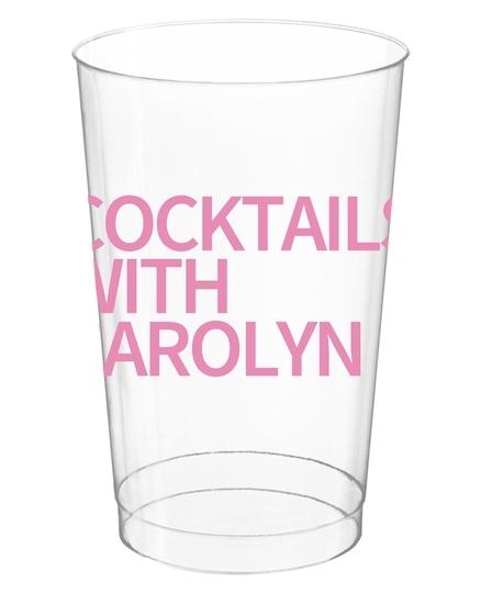 Create Your Own Headline Clear Plastic Cups