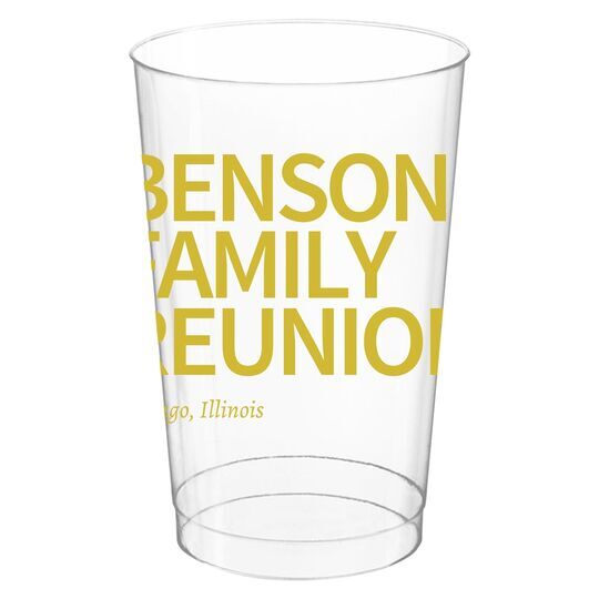 Create Your Own Headline Clear Plastic Cups
