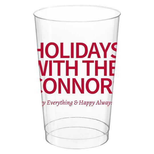 Create Your Own Headline Clear Plastic Cups