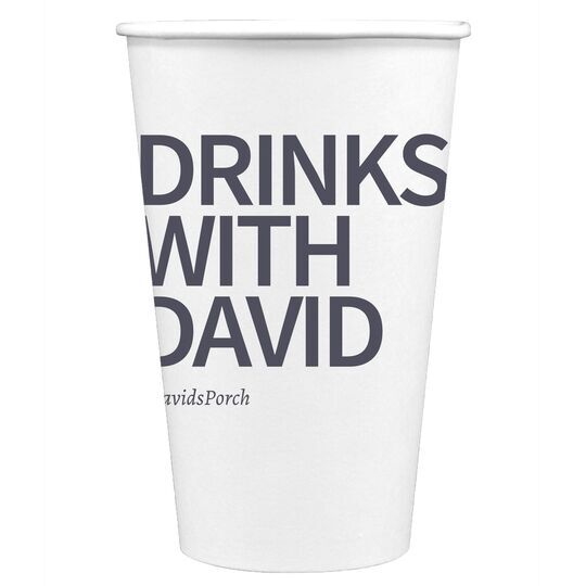 Create Your Own Headline Paper Coffee Cups