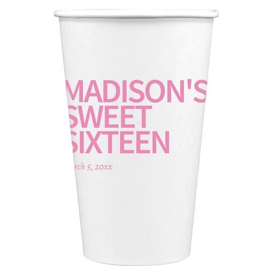 Create Your Own Headline Paper Coffee Cups