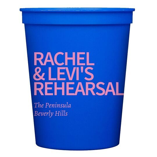 Create Your Own Headline Stadium Cups