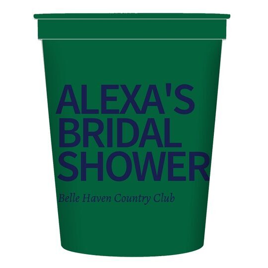 Create Your Own Headline Stadium Cups