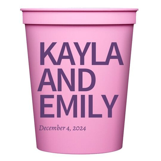 Create Your Own Headline Stadium Cups