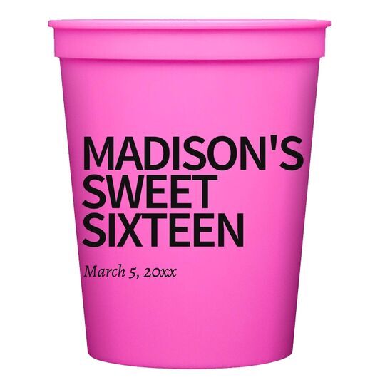 Create Your Own Headline Stadium Cups