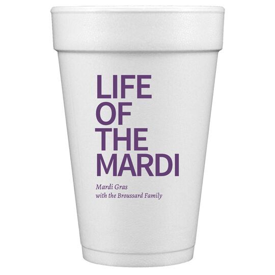 Create Your Own Headline Styrofoam Cups