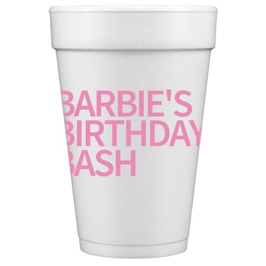 Create Your Own Headline Styrofoam Cups