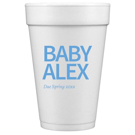 Create Your Own Headline Styrofoam Cups