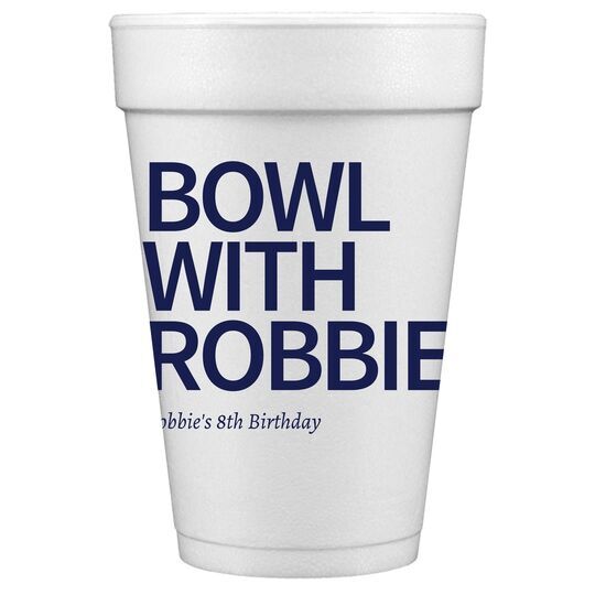 Create Your Own Headline Styrofoam Cups