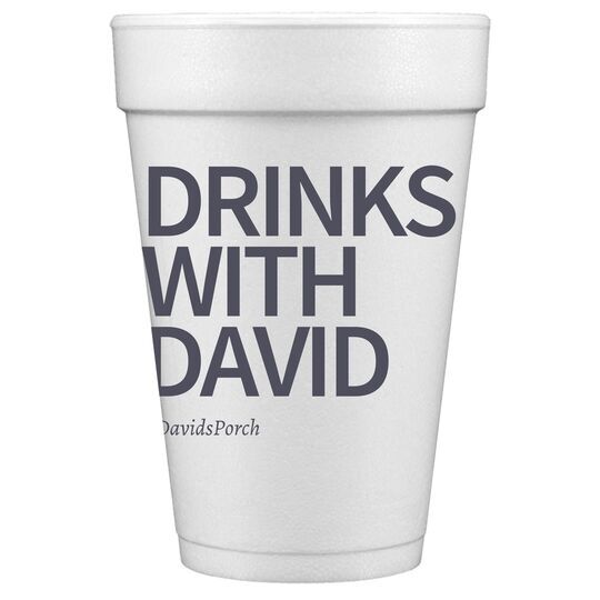 Create Your Own Headline Styrofoam Cups