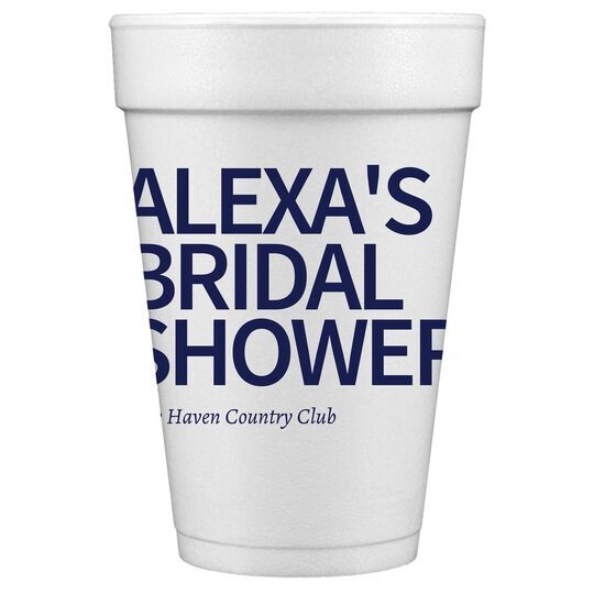 Create Your Own Headline Styrofoam Cups