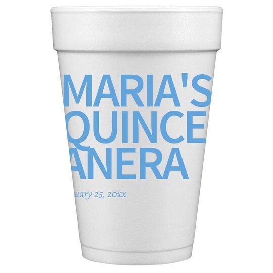 Create Your Own Headline Styrofoam Cups