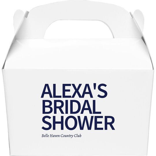 Create Your Own Headline Gable Favor Boxes