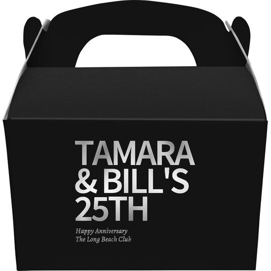 Create Your Own Headline Gable Favor Boxes