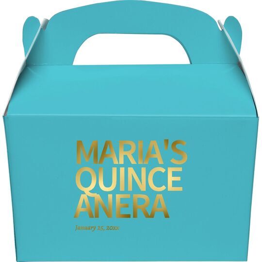 Create Your Own Headline Gable Favor Boxes