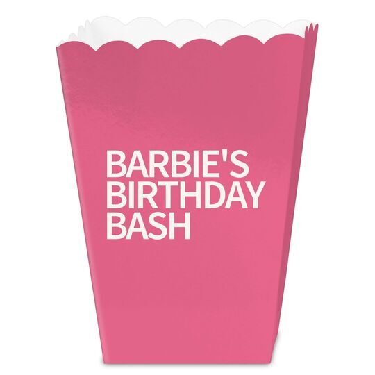 Create Your Own Headline Mini Popcorn Boxes