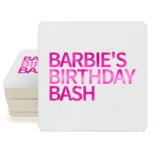 Create Your Own Headline Square Coasters