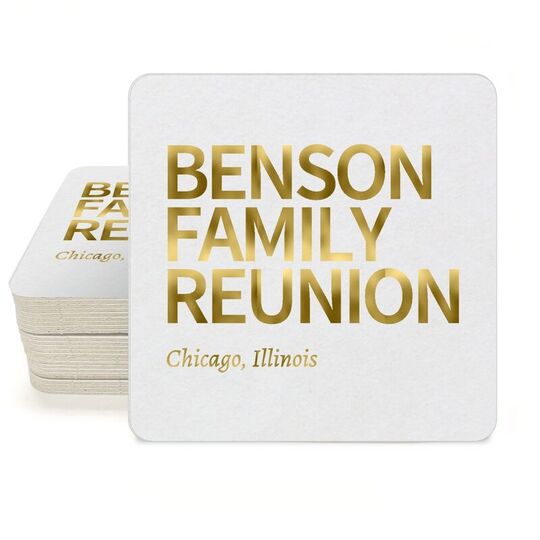 Create Your Own Headline Square Coasters