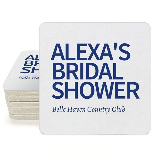 Create Your Own Headline Square Coasters