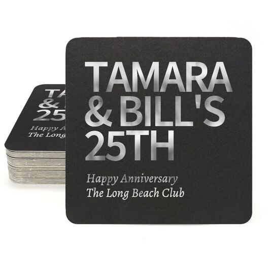 Create Your Own Headline Square Coasters