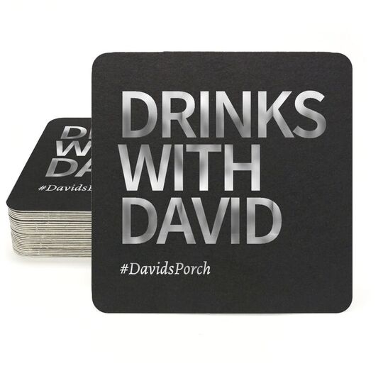 Create Your Own Headline Square Coasters