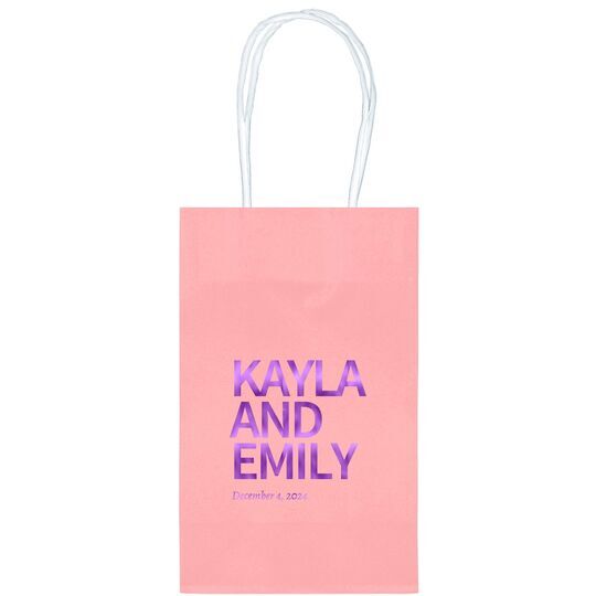 Create Your Own Headline Medium Twisted Handled Bags