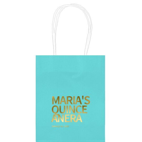 Create Your Own Headline Mini Twisted Handled Bags