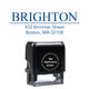 Brighton Rectangular Address Self-Inking Stamp Image 1 of 3