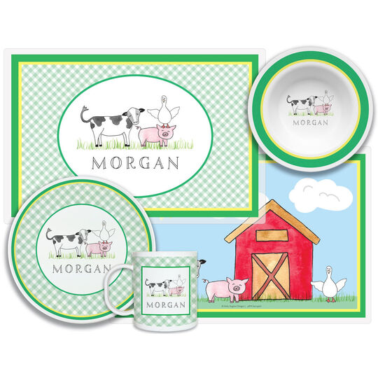 Barnyard 4-Piece Dinnerware Set