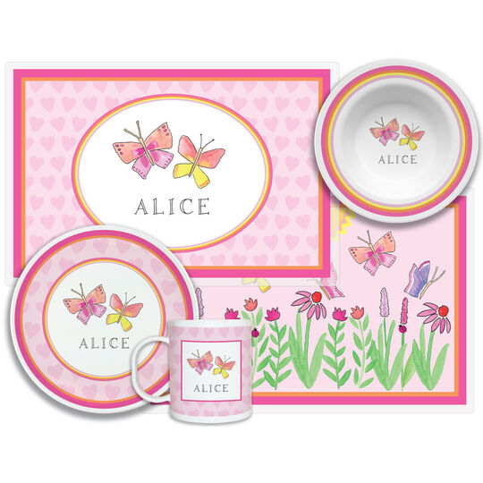 Butterfly Kisses 4-Piece Dinnerware Set