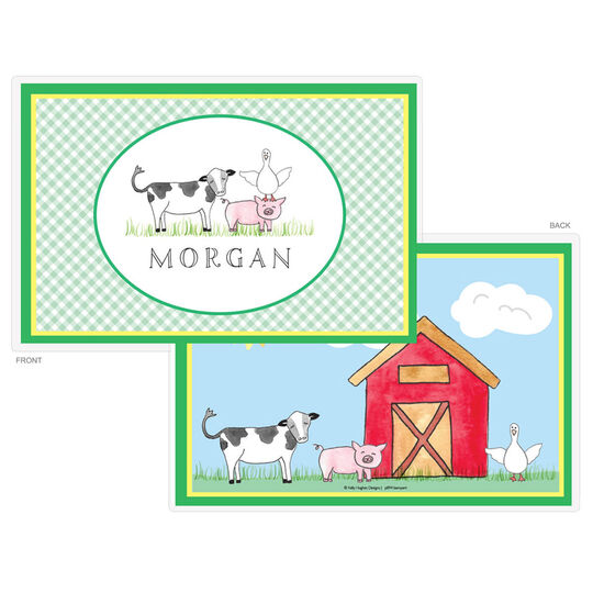 Barnyard Laminated Placemat