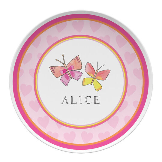 Butterfly Kisses Children's Plate